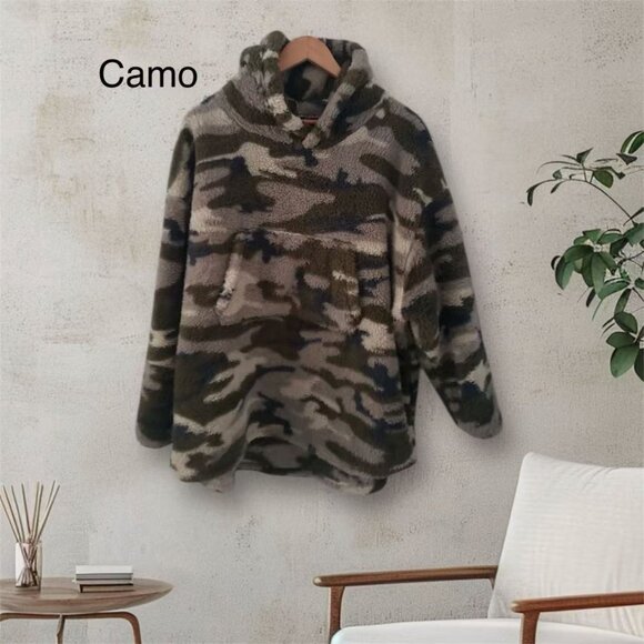 Oversized Wearable Blanket Hoodie for Kid Women Men Avacado camo snuggie NWT - Picture 7 of 15